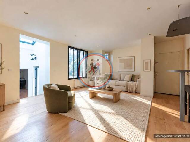 Appartement duplex en rez-de-jardin, 3 chambres à Puteaux — photo du bien