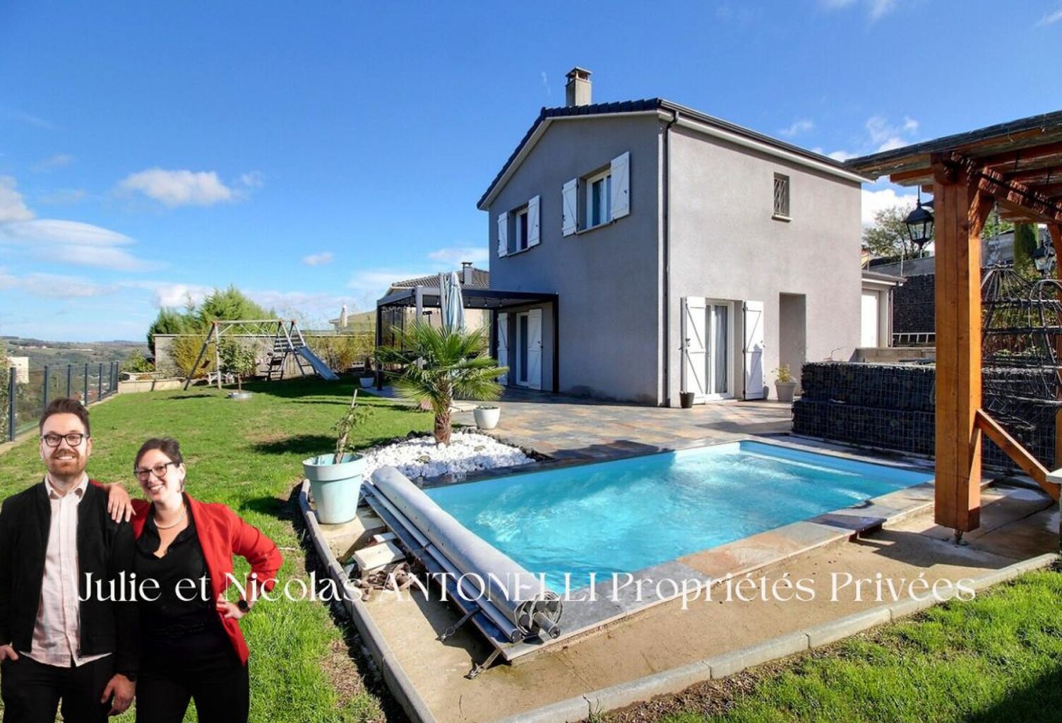 FIRMINY 42700  Maison  87m² habitables 3 chambres Garage sur 731m² de terrain avec PISCINE — photo 1