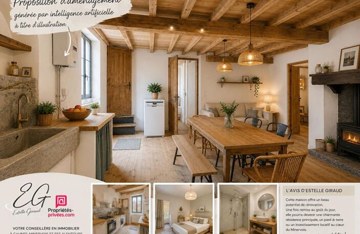Maison Caunes Minervois à rénover :  2 chambres, atelier à rénover — photo 2