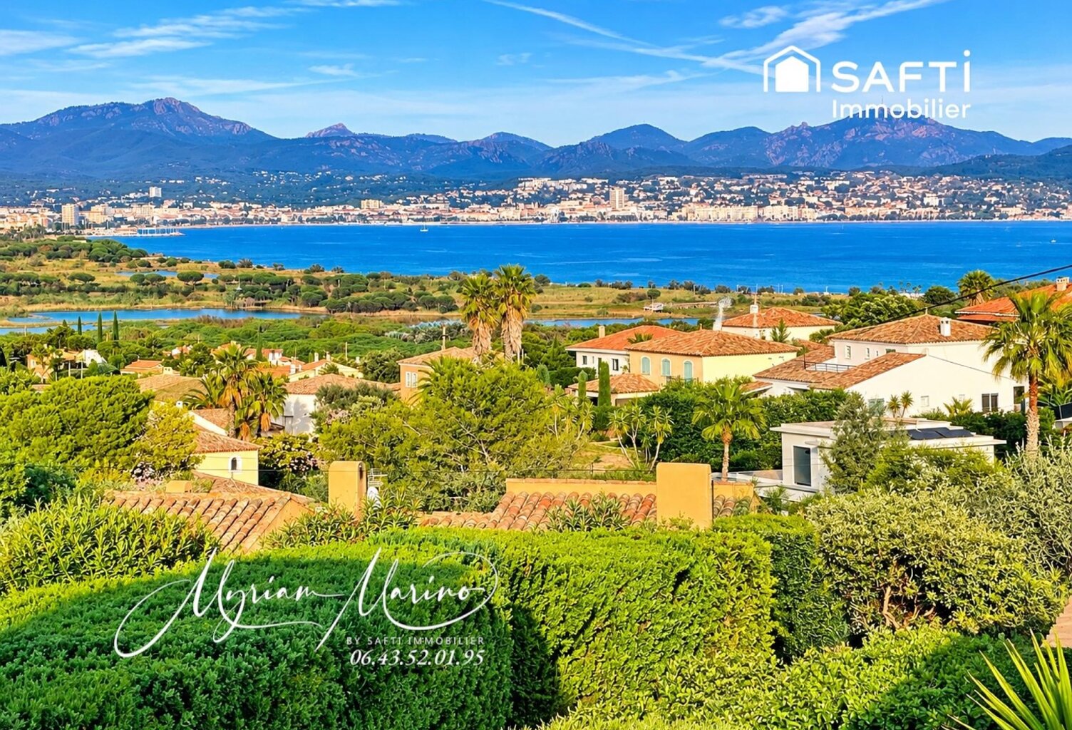 Saint-Aygulf  Villa 5 pièces, vue mer panoramique, piscine et studio — photo 1
