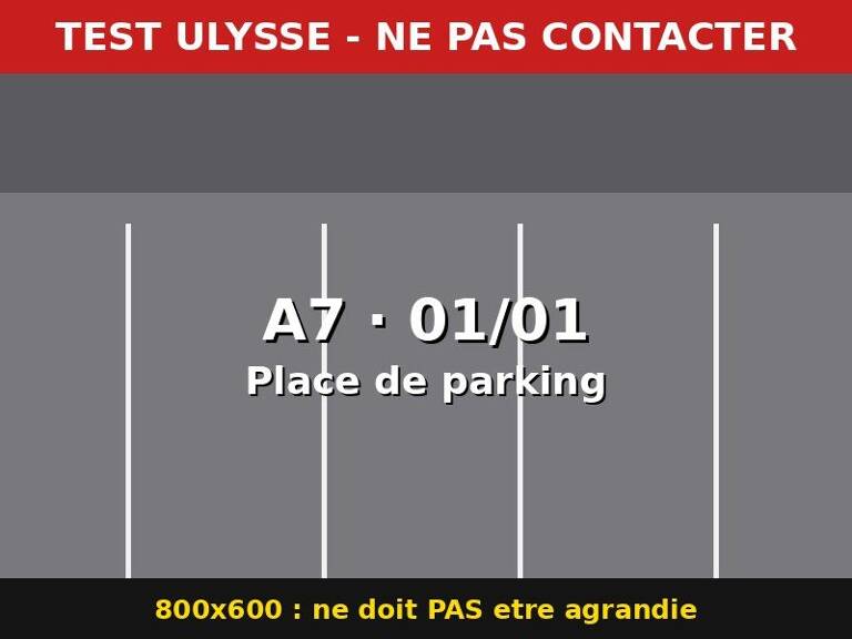 TEST ULYSSE - A7 - Place de parking a louer — photo 1