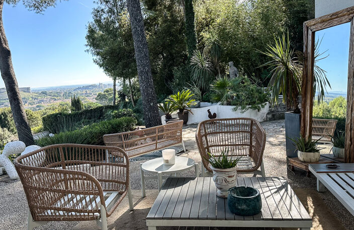 Maison architecte avec vue panoramique et piscine Villeneuve les avignon — photo 4