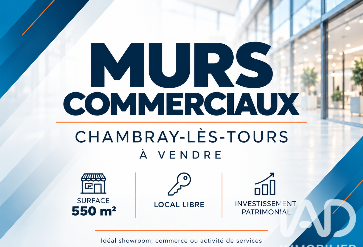 Vente Boutique/Local commercial 550 m&sup2; — photo 1
