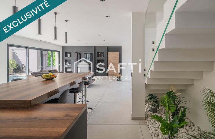 Maison d'architecte avec piscine  188 m²  Le Grand-Lemps — photo 5