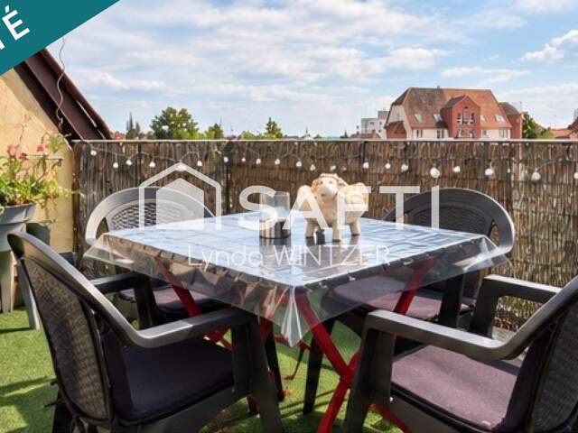 SÉLESTAT  APPARTEMENT 3 PIÈCES DE 70 M² AVEC TERRASSE ET CAVE — photo du bien