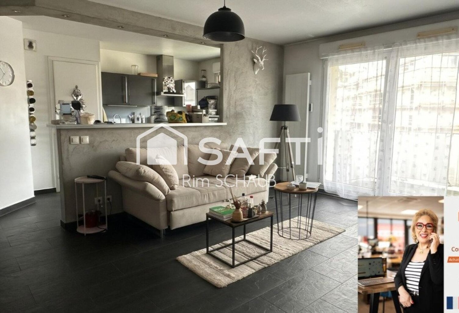 HÉSINGUE (68220)  Bel appartement 2 pièces rénové avec balcon Ouest, garage fermé et cave — photo 1