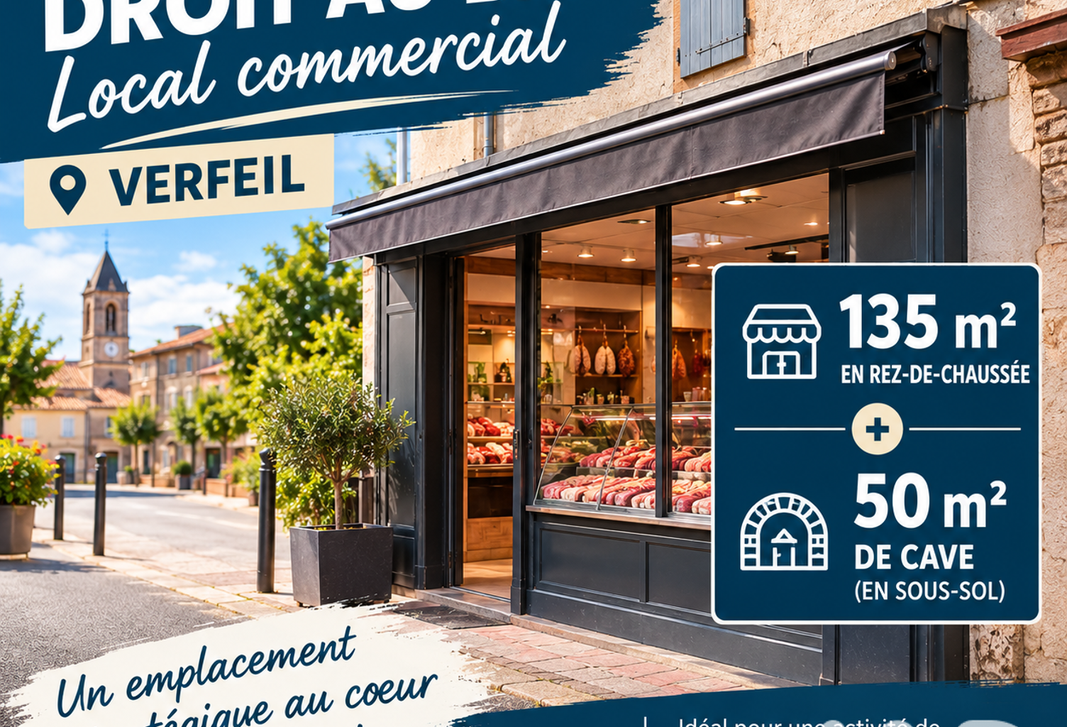 Vente Local commercial 135 m&sup2; — photo 1