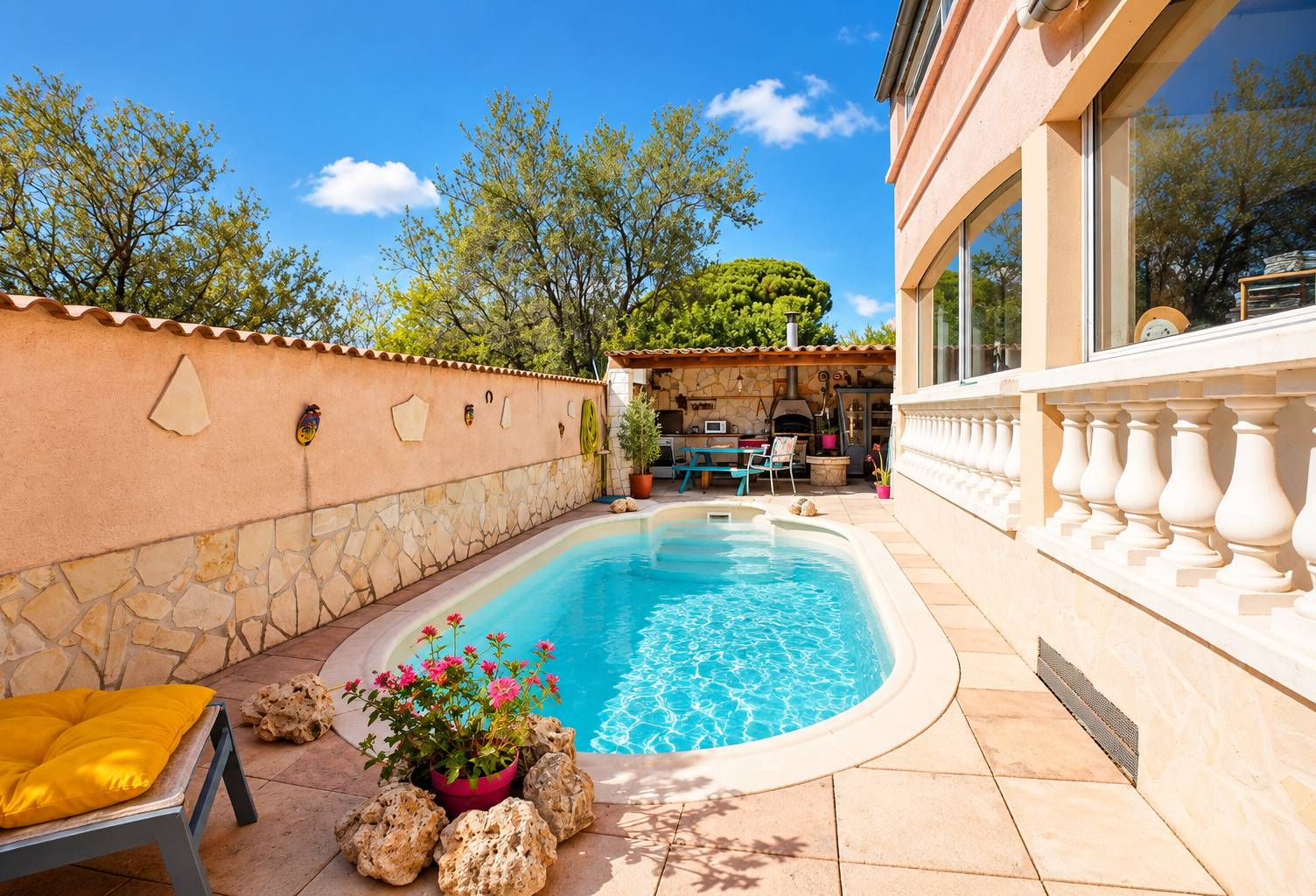 LA CRAU   BAS DE VILLA T4 DE 110 M2 AVEC JARDIN, PISCINE ET GARAGE DE 144 M2 — photo 1