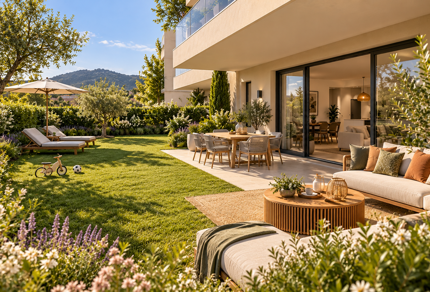 T4 d’exception de 100m² avec JARDIN – SECTEUR BIVER — photo 1