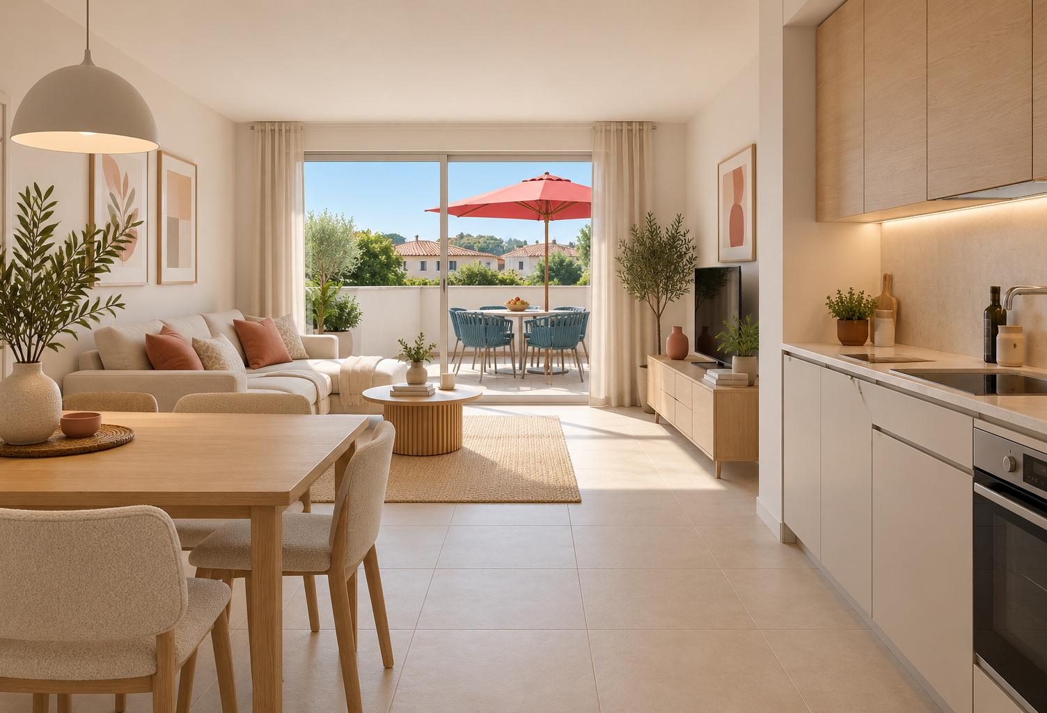 -T3 AVEC TERRASSE À DEUX PAS DE LA PLAGE — photo 1