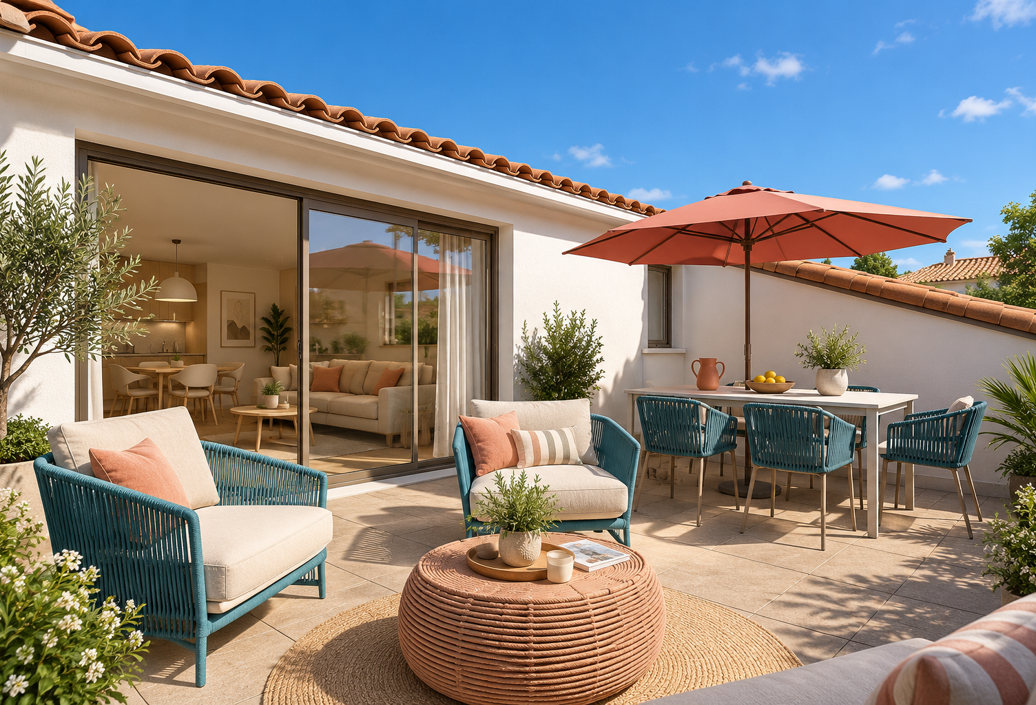 -T4 EN DERNIER ÉTAGE AVEC GRANDE TERRASSE A 200M DE LA PLAGE — photo 1