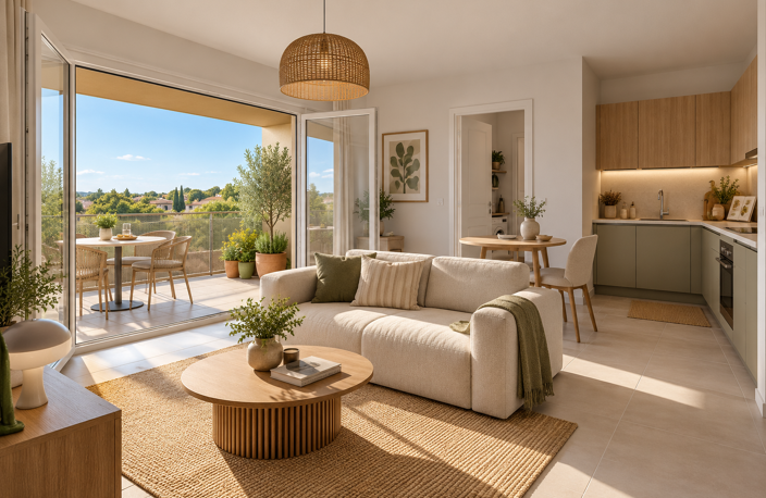 - FRAIS DE NOTAIRE OFFERTS – T3 NEUF AVEC TERRASSE – CASTRIES — photo 2