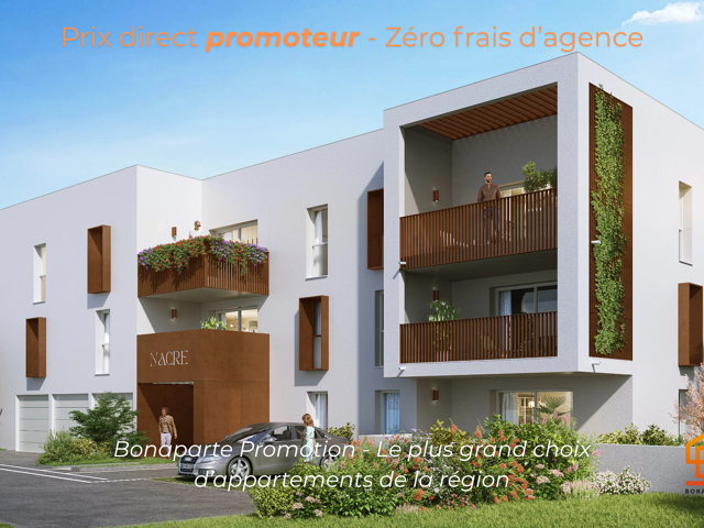 - A VISITER – T3 NEUF DE 67M2 CLIMATISE DOUBLE EXPOSITION + TERRASSE — photo du bien