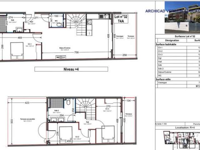 T4 DUPLEX - SAINTE-CLOTILDE — photo du bien