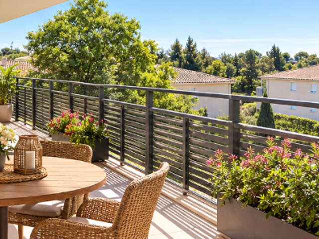 Villeneuve-lès-Avignon EXCLUSIVITÉ  T4 de 89 m² avec terrasse de 29 m² plein Sud, vue Mont Ventoux 359 000 euros — photo du bien