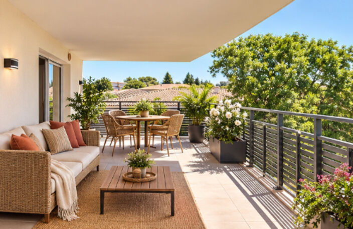 Villeneuve-lès-Avignon EXCLUSIVITÉ  T4 de 89 m² avec terrasse de 29 m² plein Sud, vue Mont Ventoux 359 000 euros — photo 2