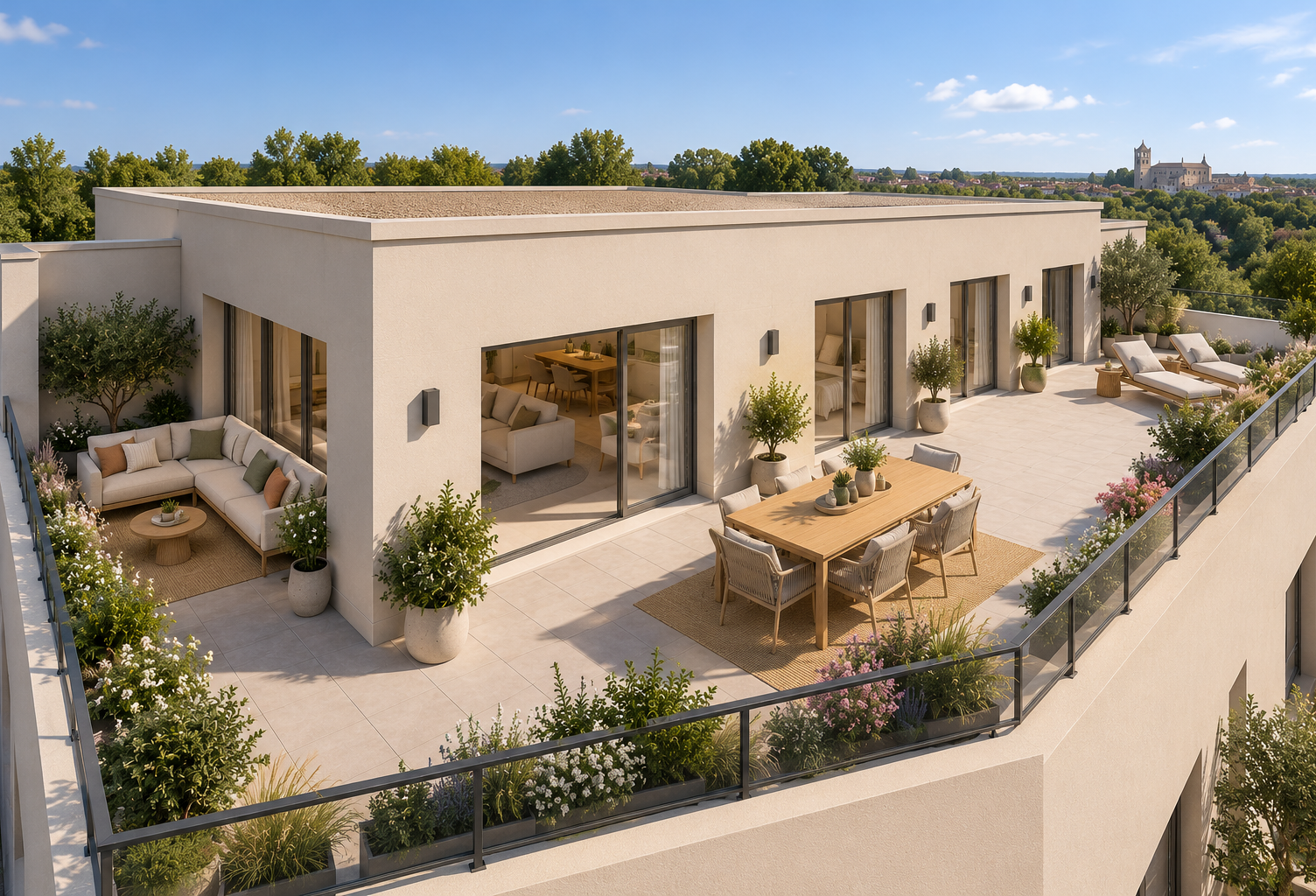 T5 en dernier etage avec terrasse à Avignon - Proche rempart — photo 1
