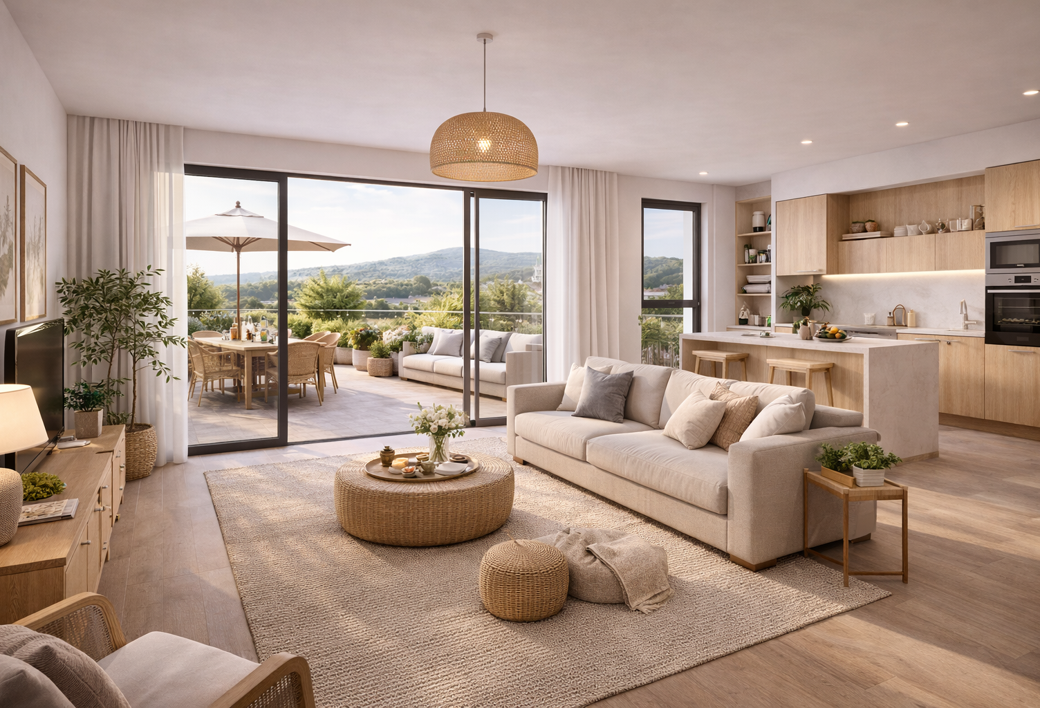 GRAND T3 de 70m² - VUE DEGAGEE LA ROQUE D'ANTHERON — photo 1