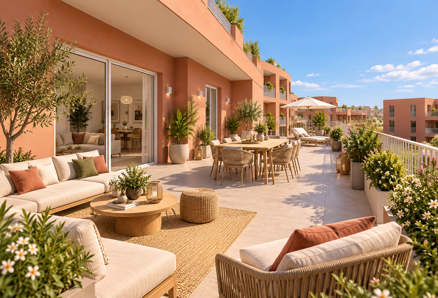 -EXCEPTIONNEL DERNIER ETAGE 3P DE 75M² AVEC 103M² DE TERRASSE — photo 1
