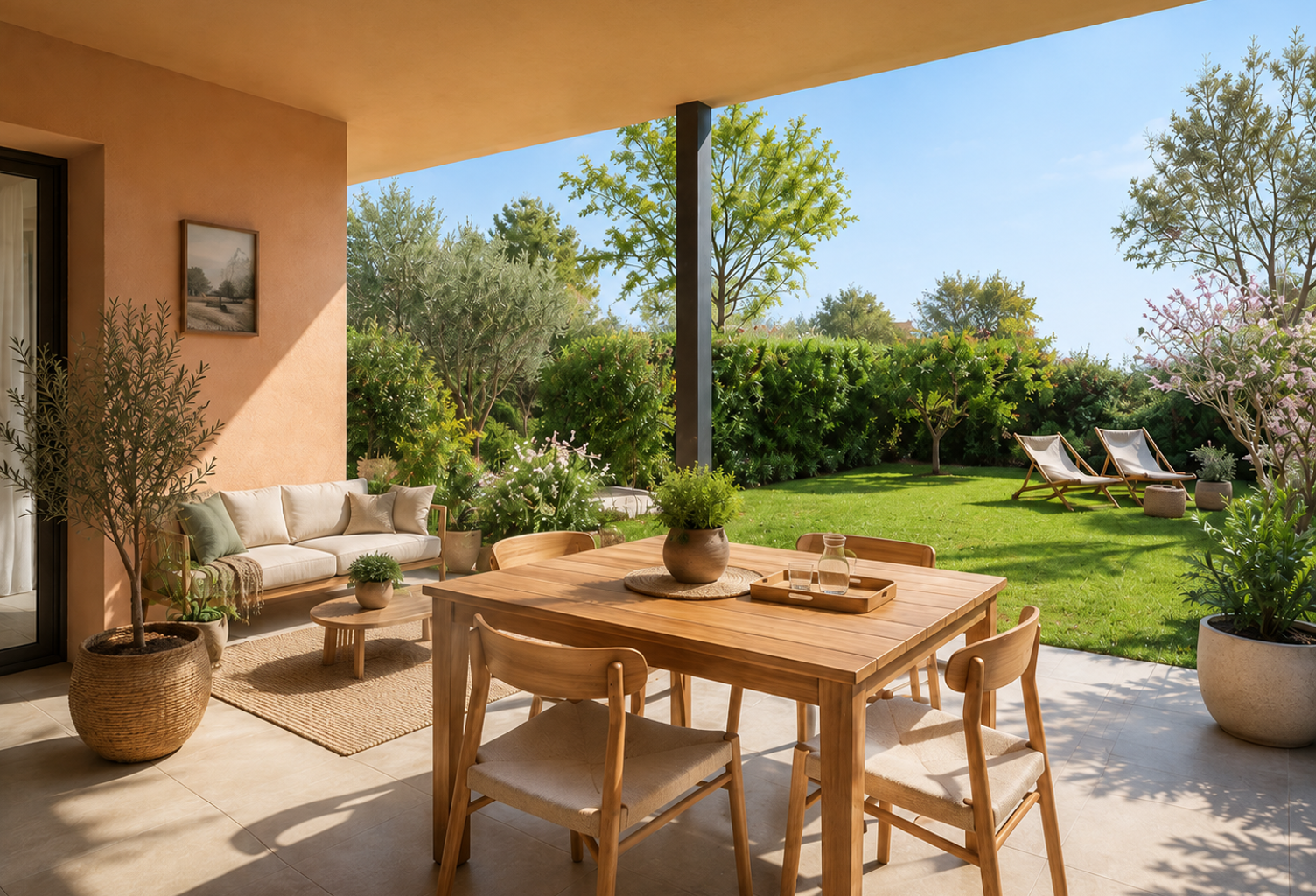 SUPERBE T3 AVEC TERRASSE XXL & JARDIN PRIVATIF — photo 1