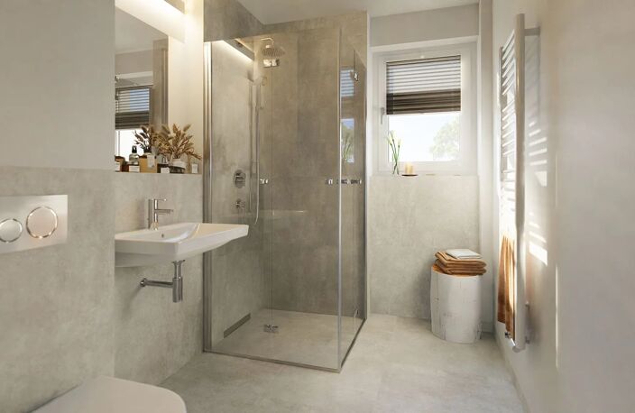 DANS UN ECRIN DE VERDURE A BORMES LES MIMOSAS, MAGNIFIQUE 2 PIECES PLEIN SUD EN DERNIER ETAGE — photo 2