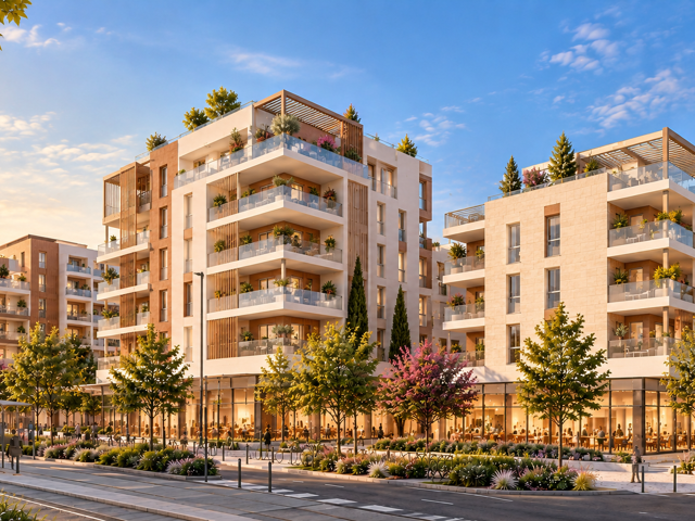 - MONTPELLIER - Nouvelle RESTANQUE - Votre appartement 2 pièces NEUF en TVA 5.5 % — photo du bien