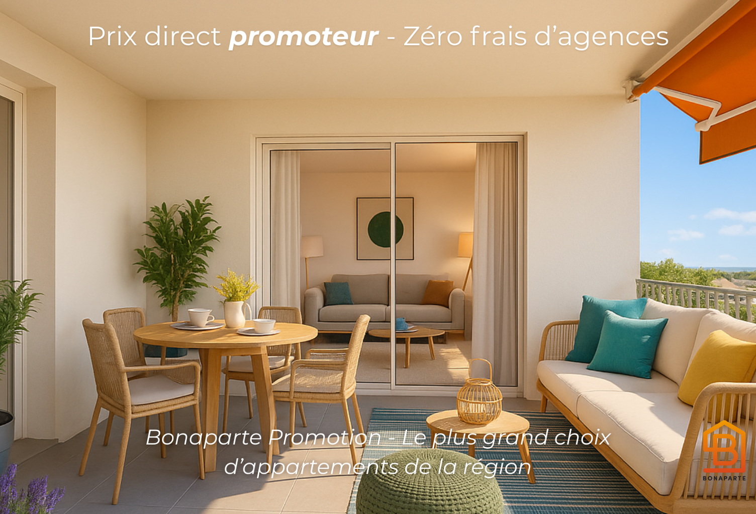 LE CRES - SUPERBE 2 PIECES GRANDE TERRASSE DANS LA VERDURE — photo 1