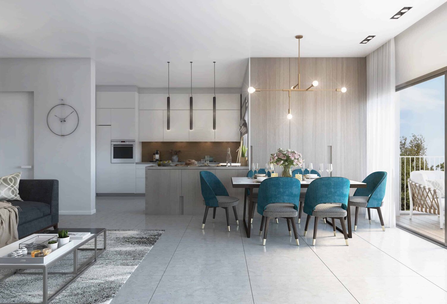 T4 TRAVERSANT! 2 SALLES DE BAINS/2 BEAUX BALCONS /GRAND SEJOUR-CUISINE! — photo 1