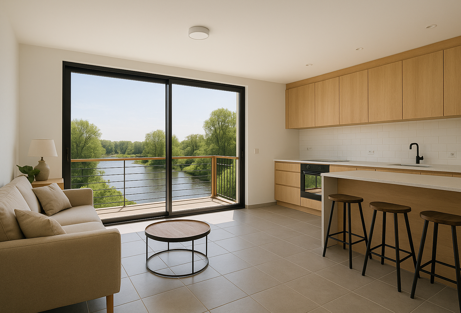 A SAISIR !APPARTEMENT 3 PIECES TERRASSE ORIENTEE SUD OUEST ! — photo 1