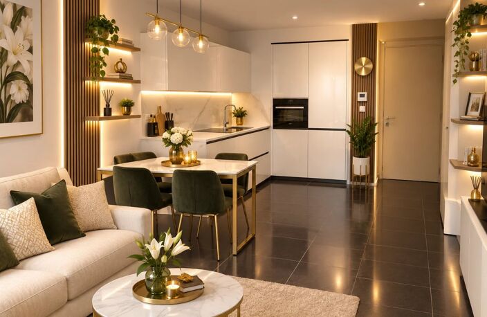 Proche Monaco, Terrasse vue mer 18m2, 2 pièces 43,40 m²,  + pisc — photo 5