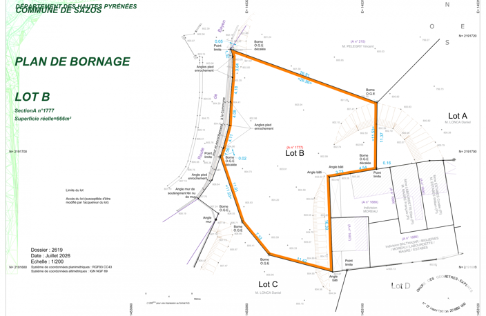 Vente Terrain à bâtir 666 m&sup2; — photo 3