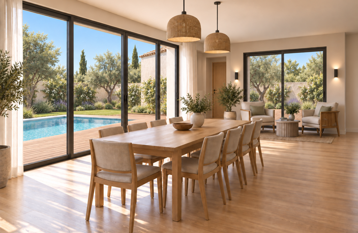 SECTEUR CAMPLANIER - MAISON NEUVE DE 180 M2 AVEC GARAGE ET PISCINE — photo 2