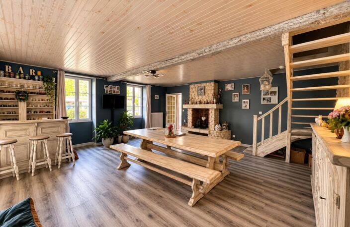 Maison à vendre Charmante maison en pierre de 176 avec dépendances et jardin paysager . AUTHON EBEON (17) — photo 5