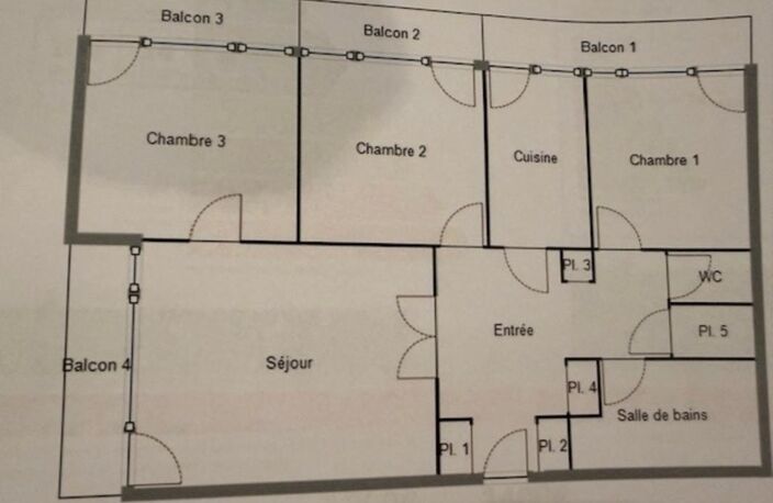 Appartement T4 de 80,58 m² – Avenue des Deux Fontaines, Metz Devant-les- Ponts — photo 4