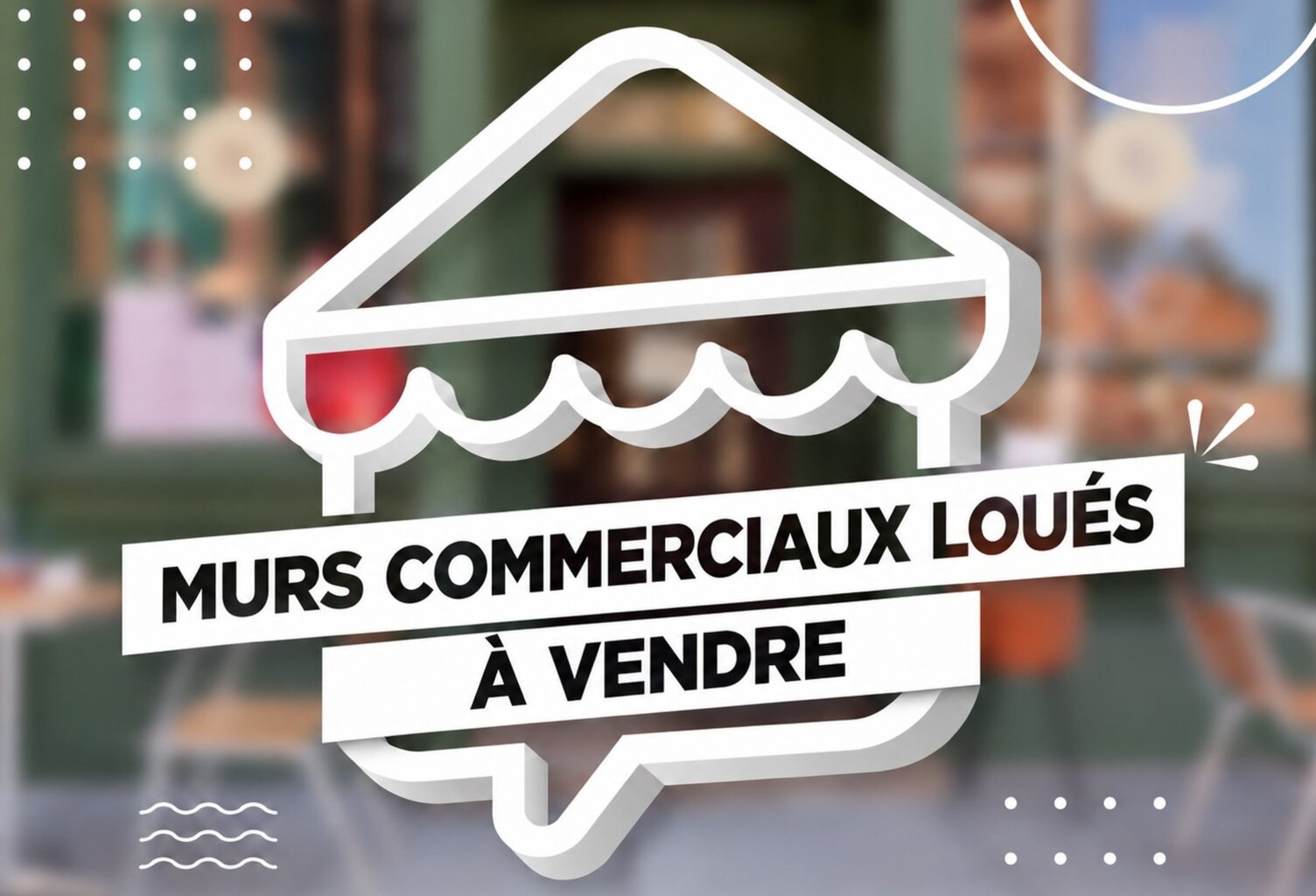 COARRAZE (64) - À VENDRE - Murs commerciaux loués avec 15 places de stationnement — photo 1