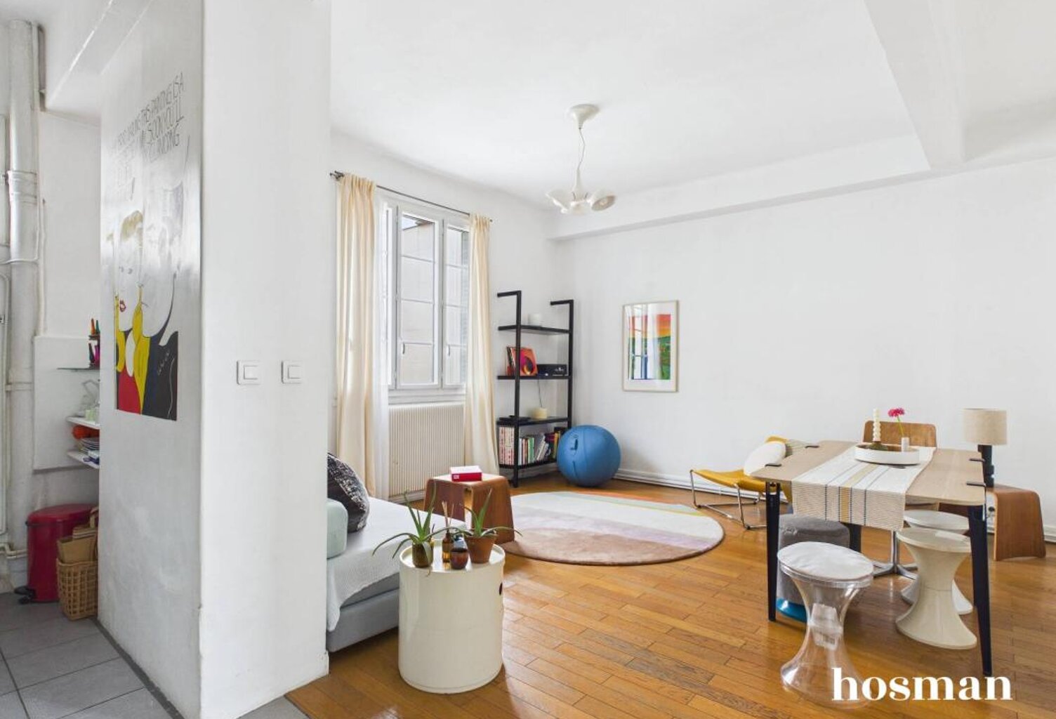 2 pièces - 50 m² - Traversant - Immeuble années 30 - Métro Belleville — photo 1