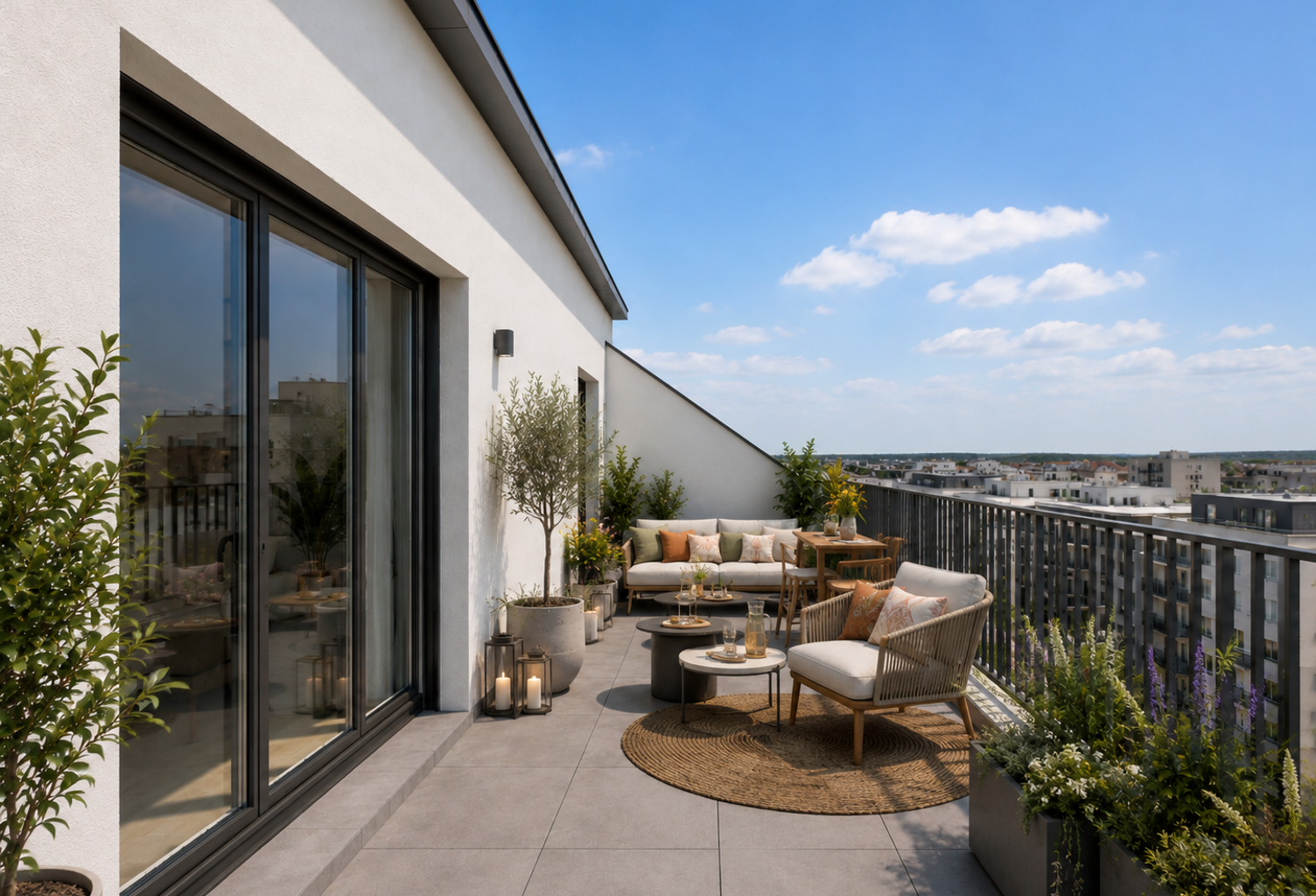 ATTIQUE T3 + Terrasse, calme, 10min Gare — photo 1