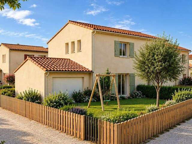 Villa neuve avec jardin privatif et garage — photo du bien