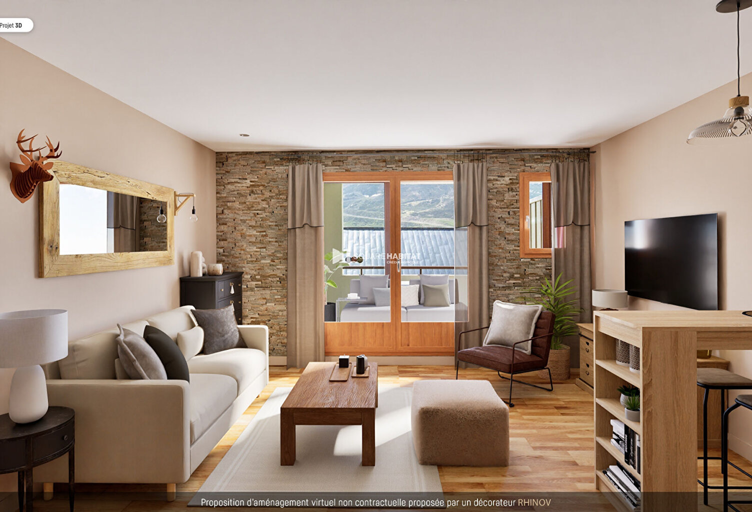 Studio avec coin montagne de 27,89 m² ! Balcon Sud, vue dégagée et parking privatif — photo 1