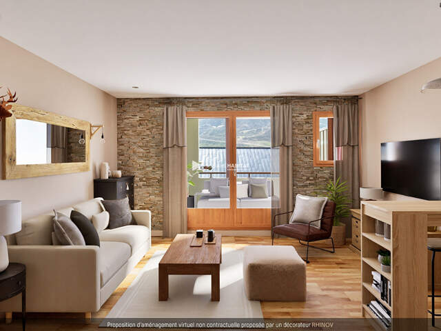 Studio avec coin montagne de 27,89 m² ! Balcon Sud, vue dégagée et parking privatif — photo du bien