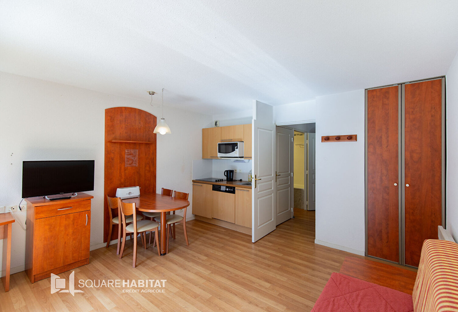 [A VENDRE] T1 AVEC COIN CABINE, BALCON, PARKING ET CASIER À SKIS — photo 1