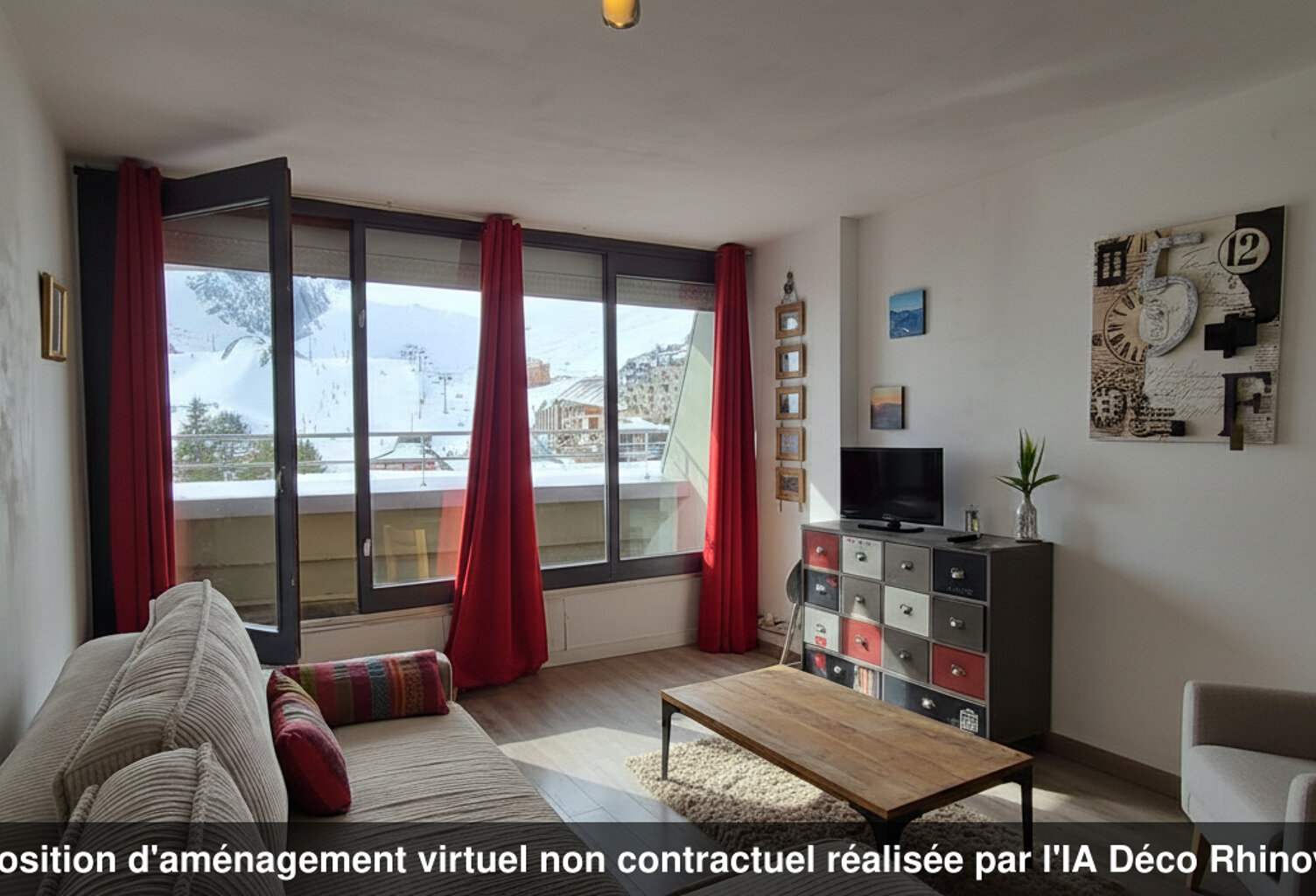 [A vendre] STUDIO AVEC ALCÔVE ! PLEIN SUD ! VUE CÔTÉ PISTES ! LA MONGIE — photo 1