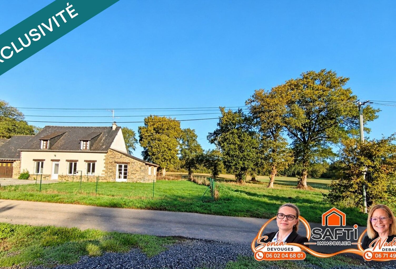 Maison de campagne plain-pied et terrain de 3894m. — photo 1