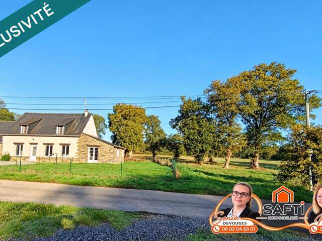 Maison de campagne plain-pied et terrain de 3894m. — photo du bien